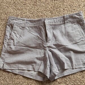 New York & Company Black and White Striped Women's Shorts